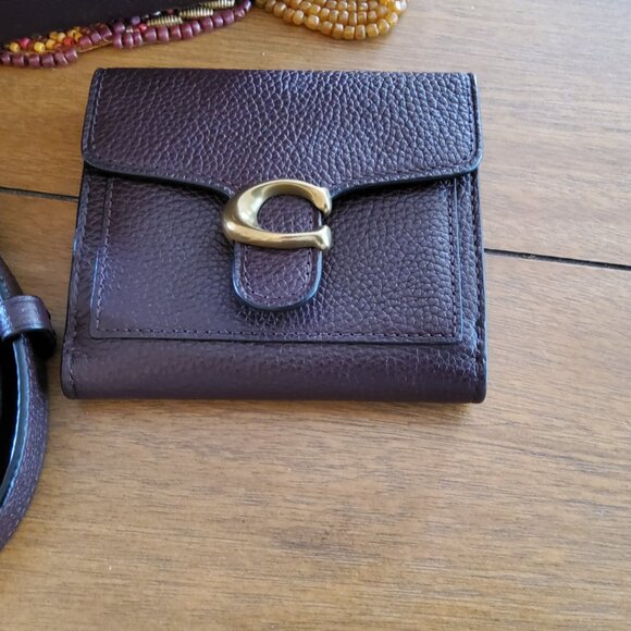 Rare Coach Cassie in Oxblood + Matching Wallet 68348 - Picture 2 of 16